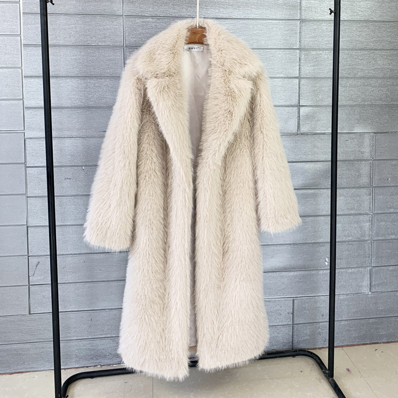 White Halo Faux Fur Coat