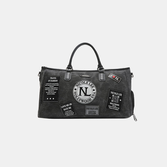 Bolso de viaje con parche de mezclilla de Nicole Lee USA