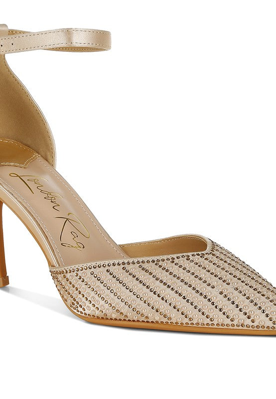 Wanda Pearls & Sequins Embellished Sandals - Body By J'ne