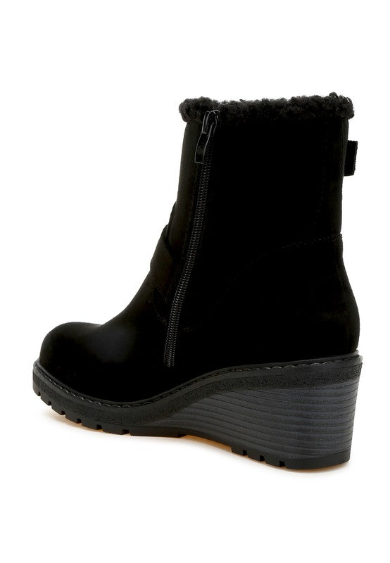 Big horn Faux Fur Harness Boots - Body By J'ne