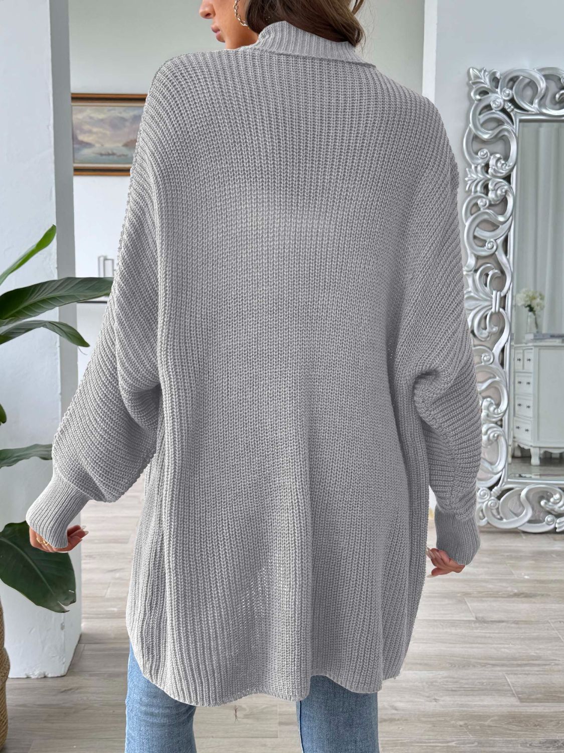 Open Front Long Sleeve Cardigan - Body By J'ne