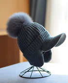 Women's Knitted Earlap Woolen Hat