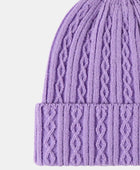 Mixed Knit Cuff Beanie