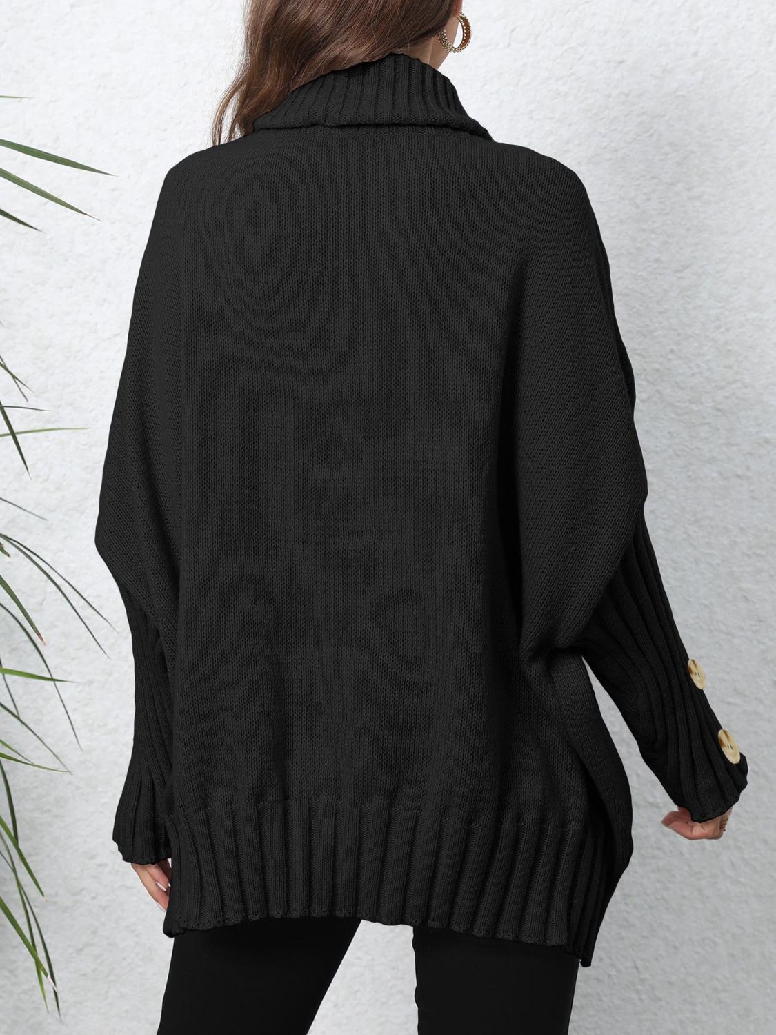 Turtleneck Long Sleeve Sweater - Body By J'ne