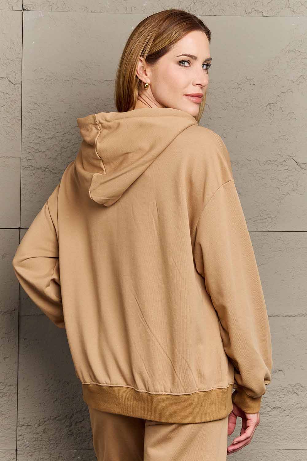 Full Size Dog Paw Slogan Graphic Hoodie - Body By J'ne