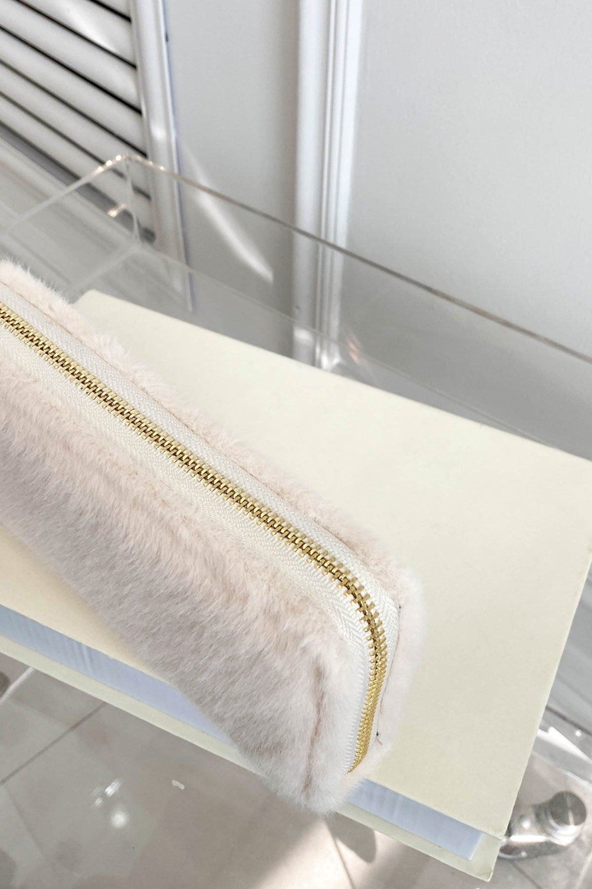 Solid Color Fluff Rectangle Wallet - Body By J'ne