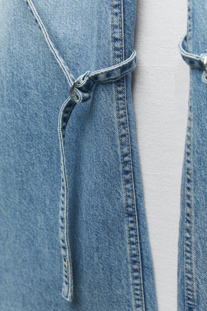 Mid Waist Cargo Jeans - Body By J'ne