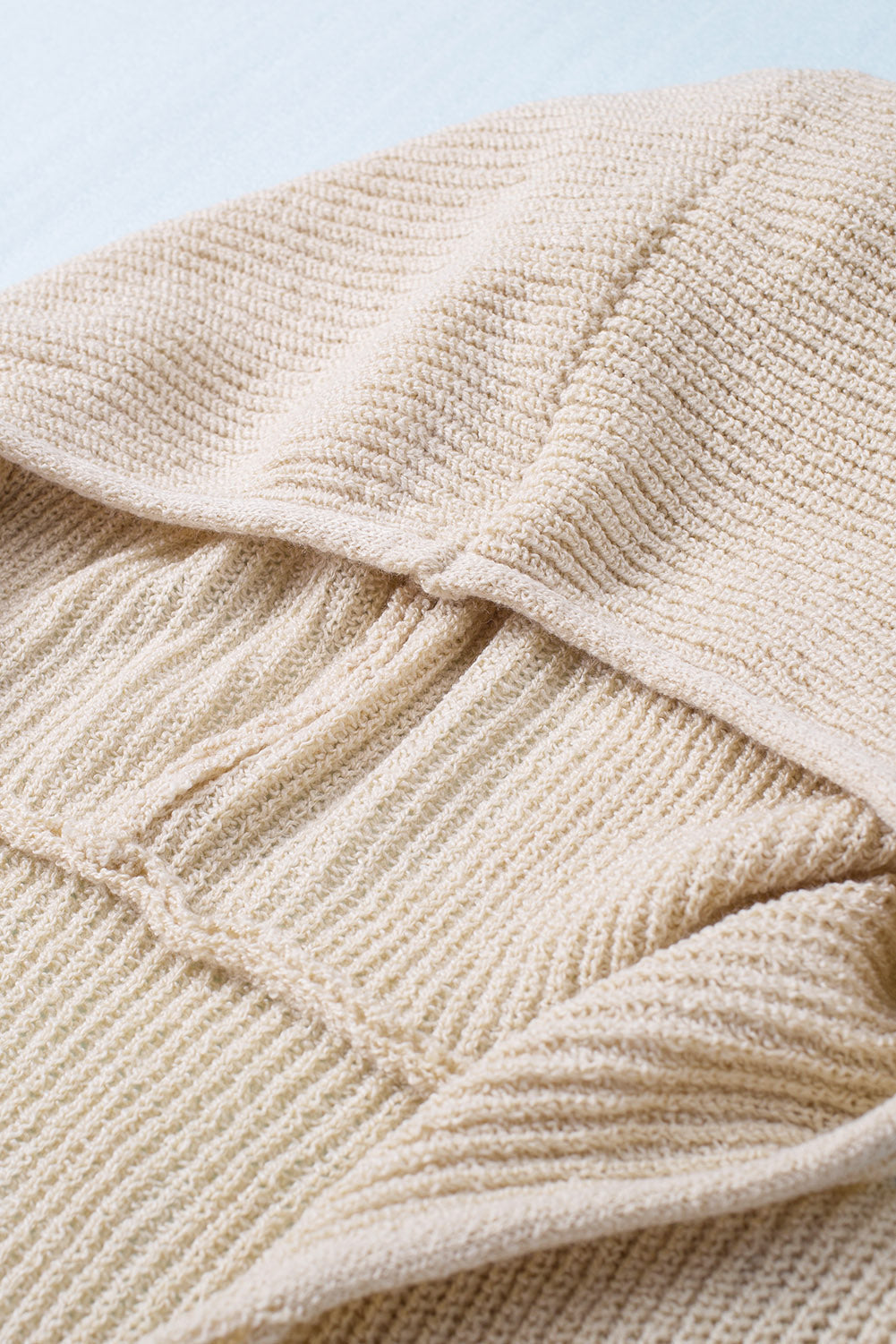 Distressed Zip Up Drawstring Hooded Cardigan - Body By J'ne