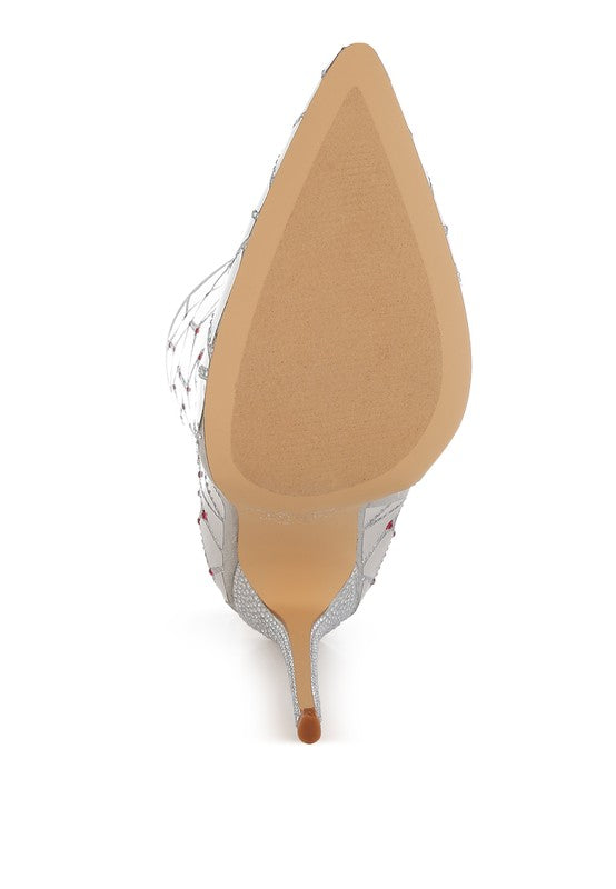 Echostage Rhinestones Embellished Metallic Boots - Body By J'ne