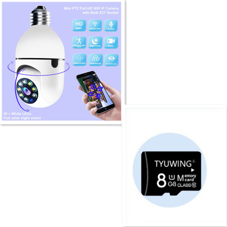 WiFi CAMERA 1080P Bulb 4X Zoom Camera E27 Home 5GWiFi Alarm Monitor - Body By J'ne