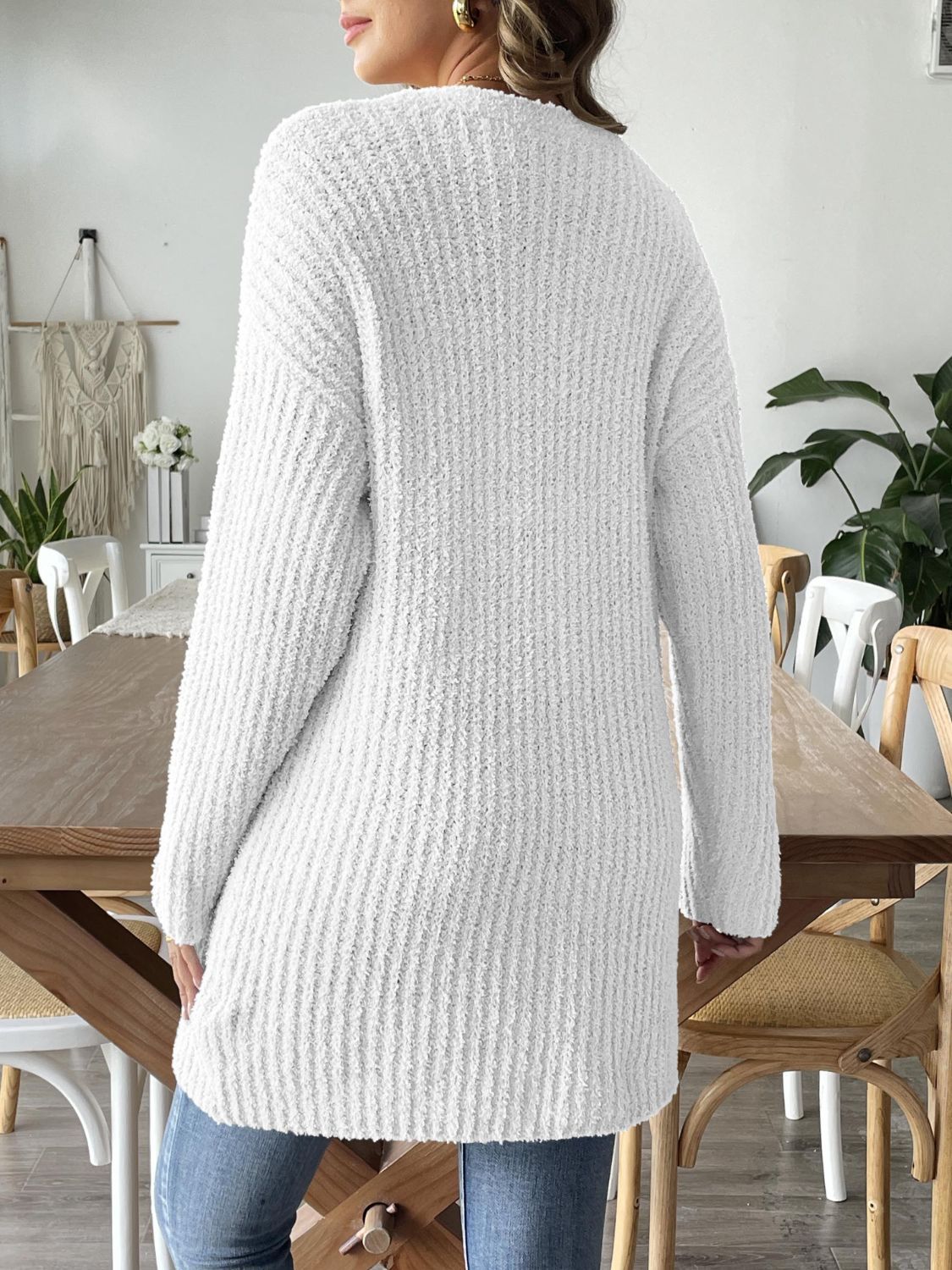 Open Front Long Sleeve Cardigan - Body By J'ne