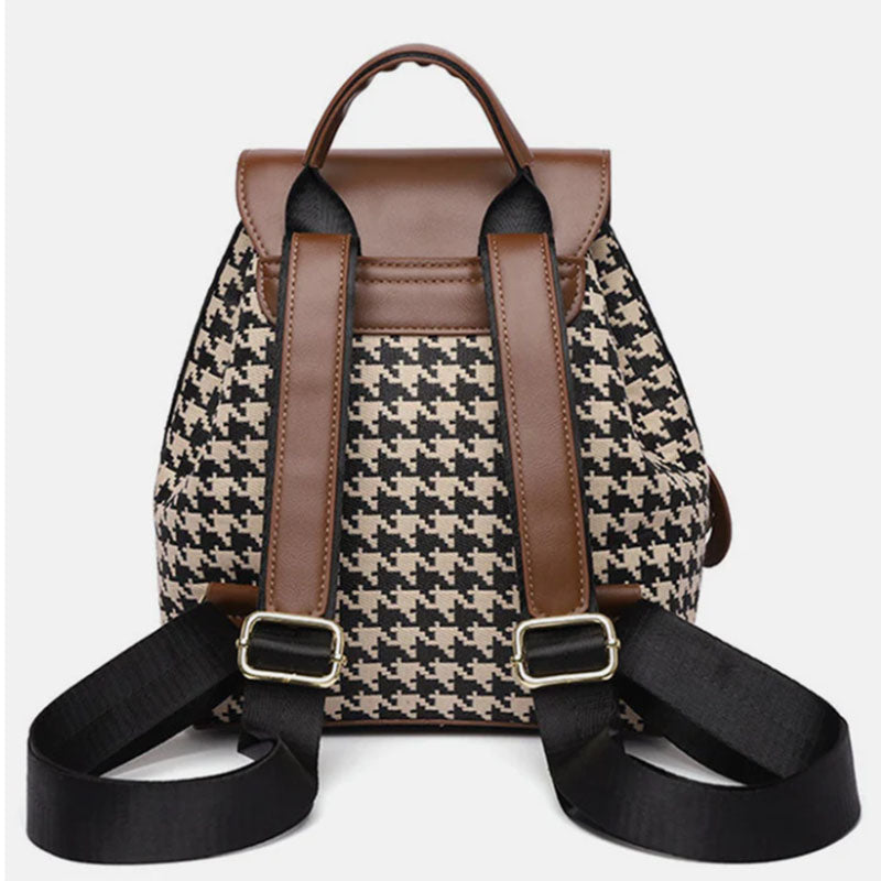 Houndstooth Backpack - Body By J'ne