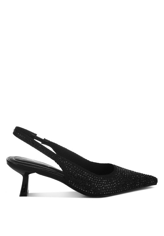 Julep Flyknit Rhinestone Slingback Sandals - Body By J'ne