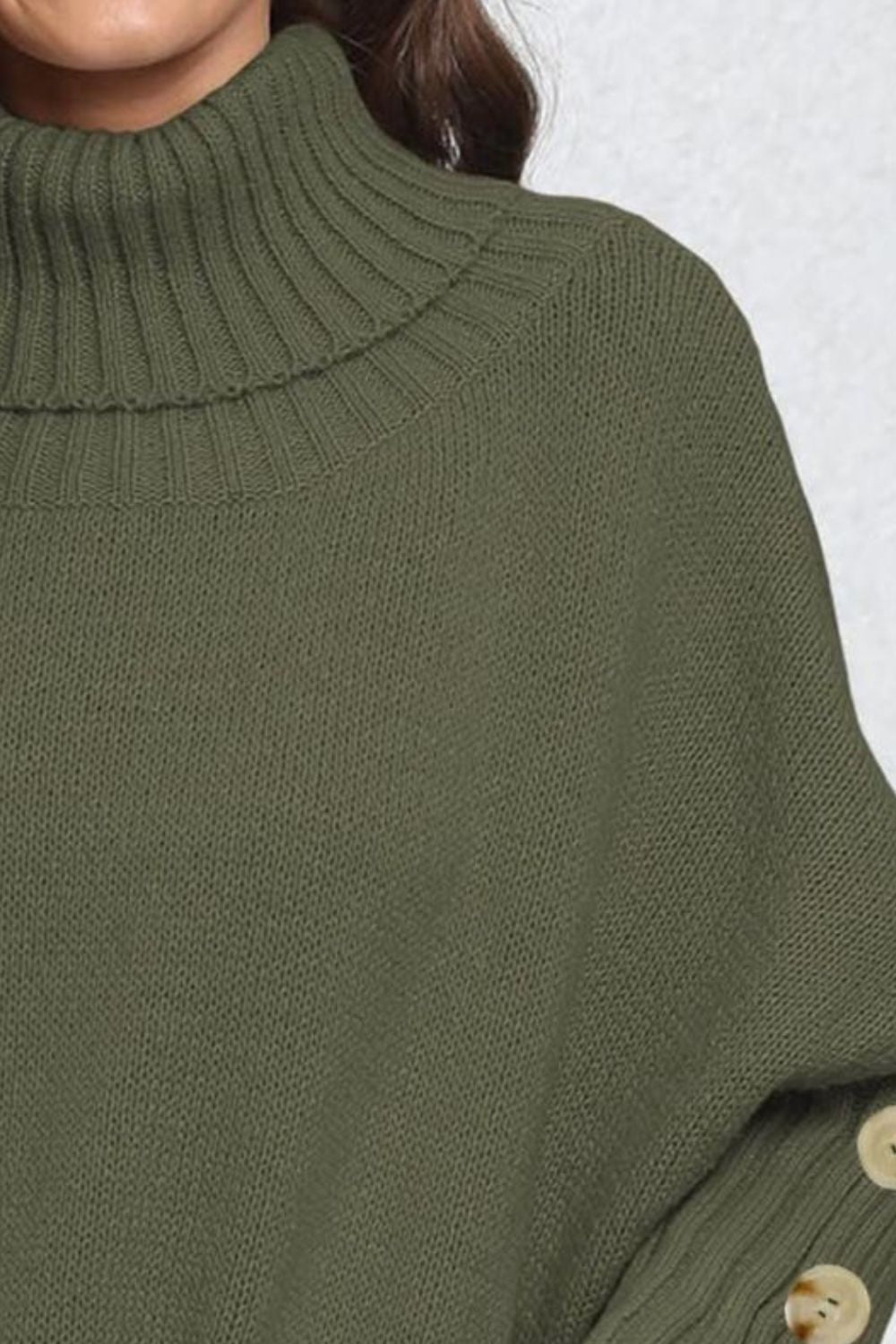 Turtleneck Long Sleeve Sweater - Body By J'ne