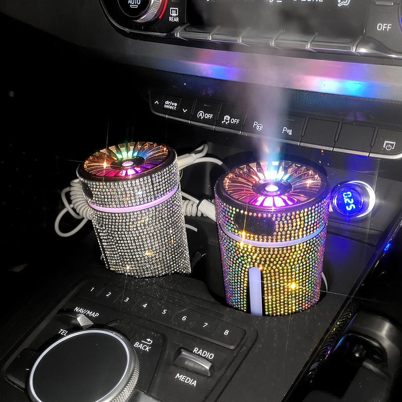 Luxury Diamond Car Humidifier, LED Light Car Diffuser - Body By J'ne