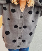 Polka Dot Button Up Cardigan