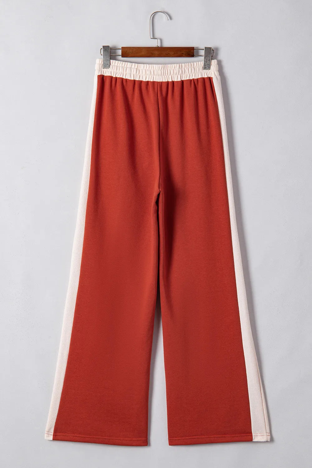 Drawstring Contrast Wide Leg Pants - Body By J'ne