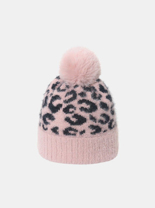 Leopard Hat with Pompom - Body By J'ne