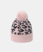 Leopard Hat with Pompom