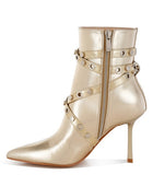 Jaunts Eyelets & Studs Harness Ankle Boots