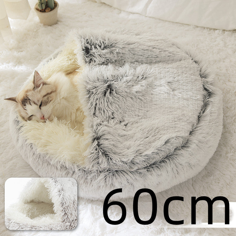 2 In 1 Dog And Cat Plush Bed - Body By J'ne