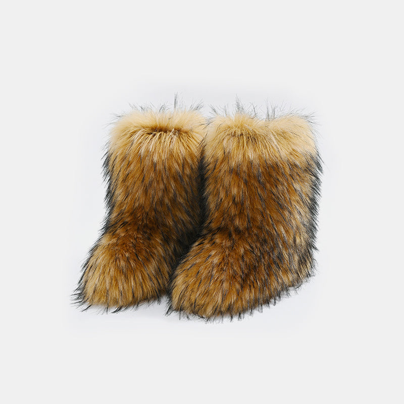Thermal Fuzzy Platform Boots - Body By J'ne