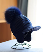 Women's Knitted Earlap Woolen Hat