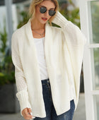 Open Front Batwing Sleeve Cardigan