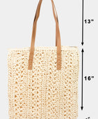 Fame Straw Braided Tote Bag - Body By J'ne