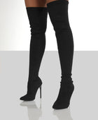 Point Toe Over Knee Stiletto Boots