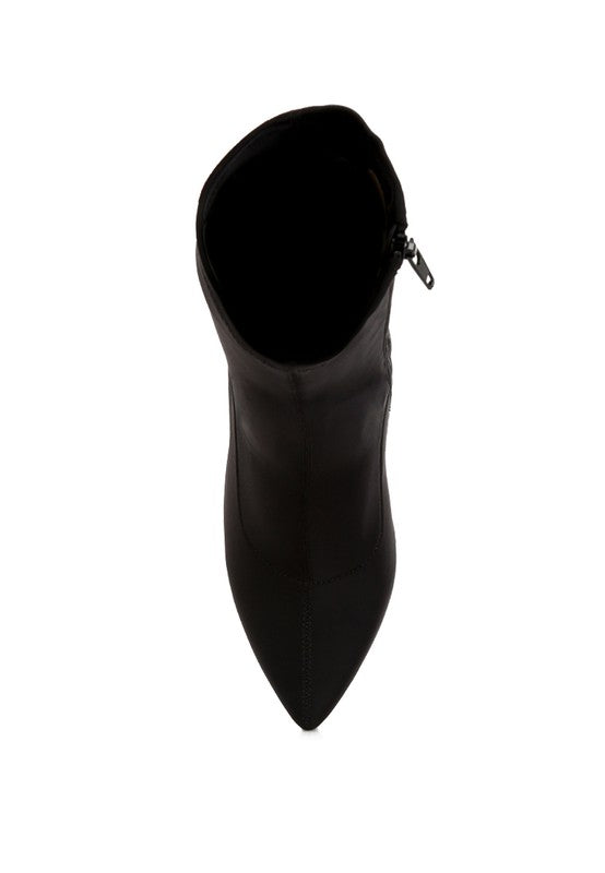 Zudio Solid Mid Heel Sock Boots - Body By J'ne