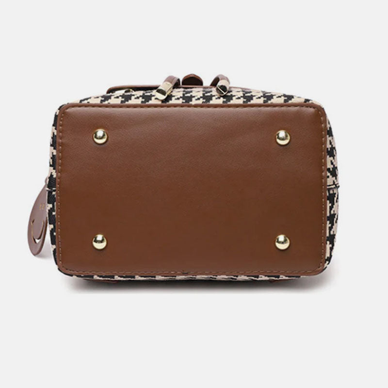 Houndstooth Backpack - Body By J'ne