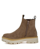 Mothman Faux Fur Detail Chunky Ankle Boots