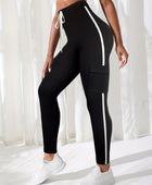 High Waist Skinny Pants with Pockets