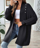 Open Front Long Sleeve Cardigan