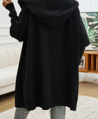 Devine Button Up Long Sleeve Hooded Cardigan