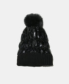 Thermal Knit Hat with Pompom