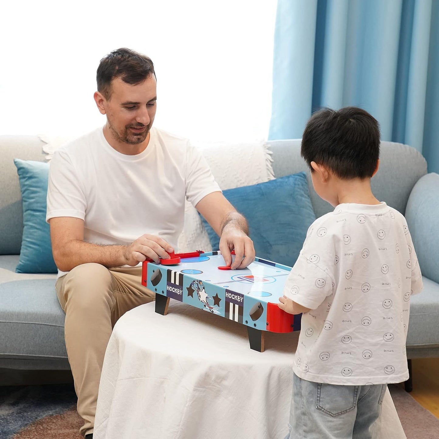 24inch Battery-Operated Tabletop Mini Air Hockey Table For Kids - Body By J'ne