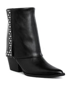 Mariachi Stud Embellished Foldover Boots