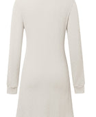 Texture V-Neck Long Sleeve Dress