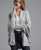 Open Front Batwing Sleeve Cardigan