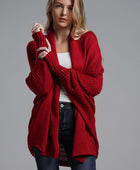 Open Front Batwing Sleeve Cardigan