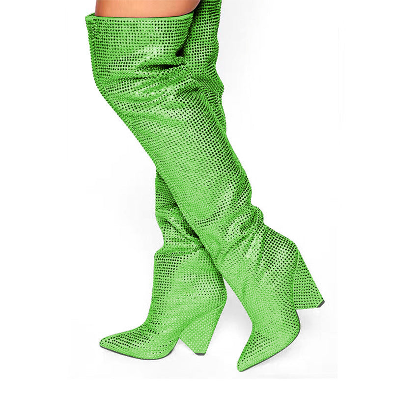 Razzle Dazzle Tapered Heel Wedge Boots - Body By J'ne