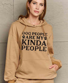 Full Size Dog Paw Slogan Graphic Hoodie