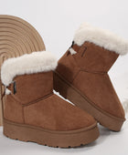 Campfire and Cocoa Bow-Knot Snow Boots - Body By J'ne