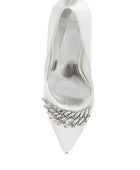 Rhodolia Diamante Brooch Detail Satin Pumps