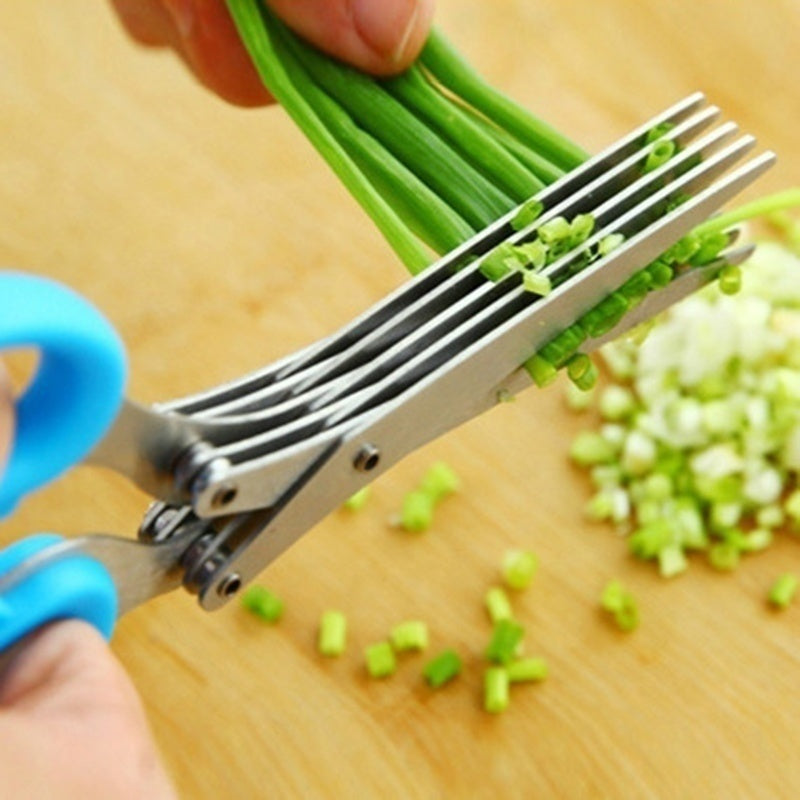 Multi-layer Kitchen Scissors Stainless Steel Cutting Knife