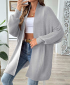 Open Front Long Sleeve Cardigan