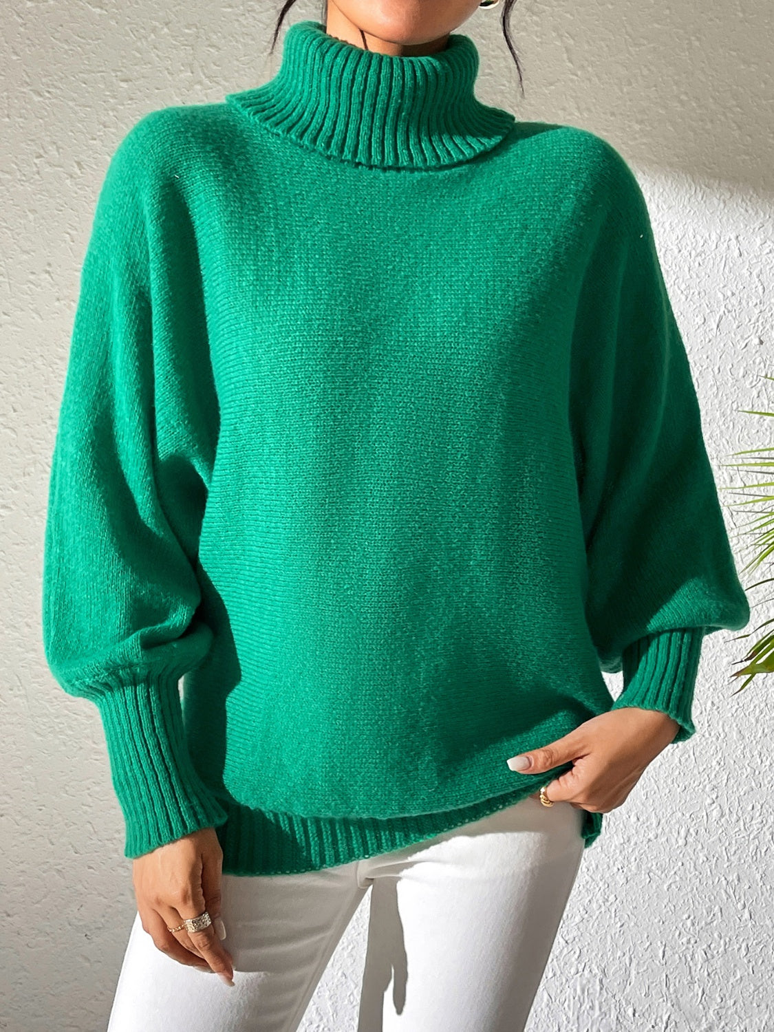 Turtleneck Long Sleeve Sweater - Body By J'ne