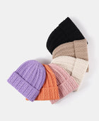 Mixed Knit Cuff Beanie